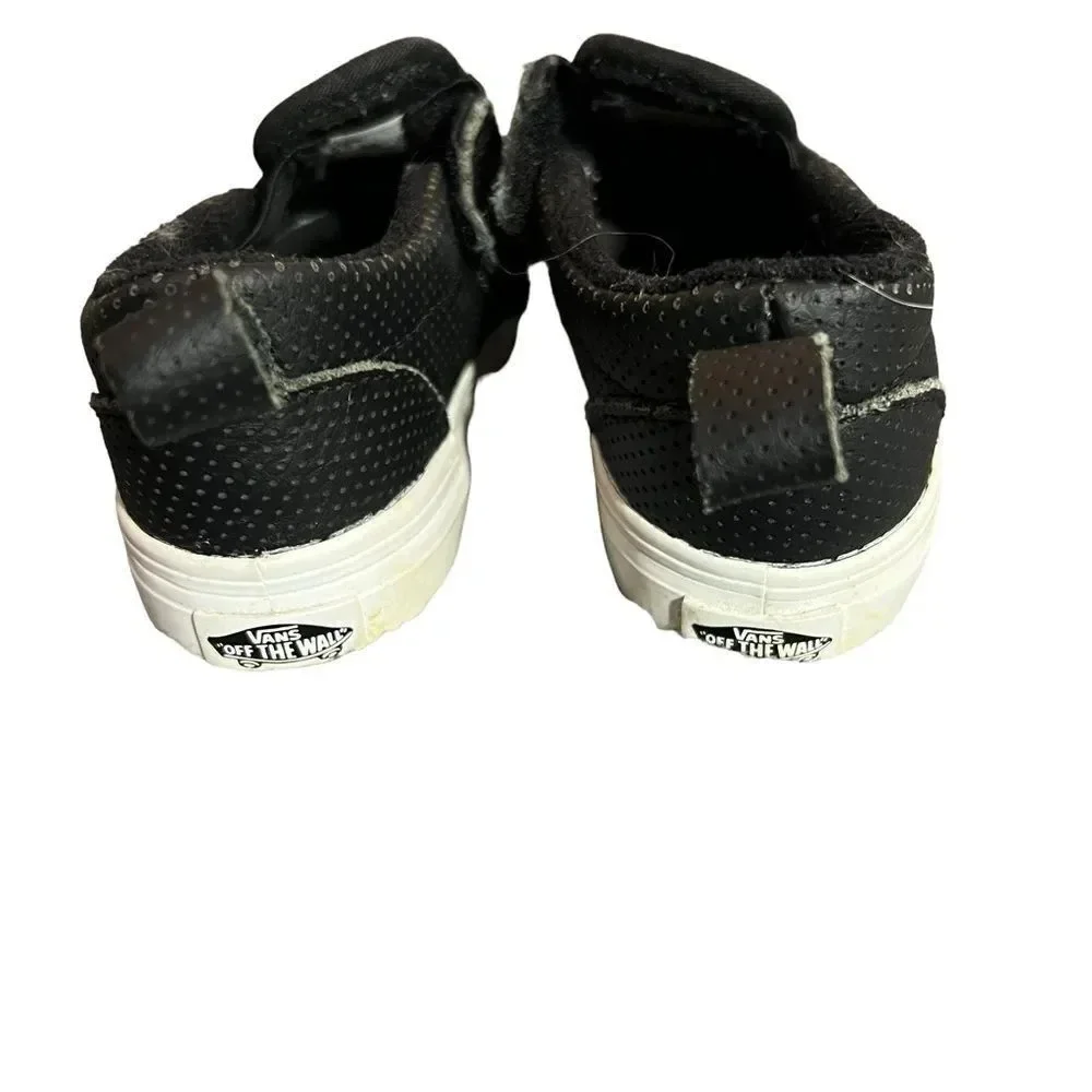Kids Black‎ Vans Slip On Sneakers Size 6